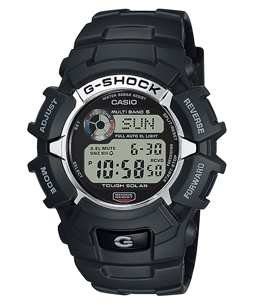 Casio G-Shock Tough Solar Atomic Digital Black Resin World Time 200m Quartz (Digital) 46mm Watch – Resin
