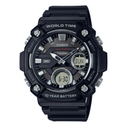 Casio World Time Quartz (Analog-Digital) 52mm Watch – Resin