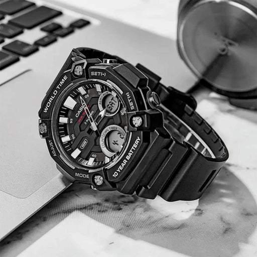 Casio World Time Quartz (Analog-Digital) 52mm Watch – Resin