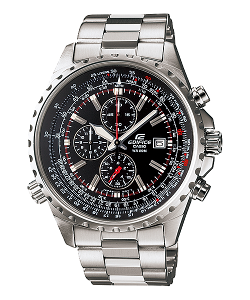 Casio Edifice Chronograph Quartz 46mm Watch – Stainless Steel