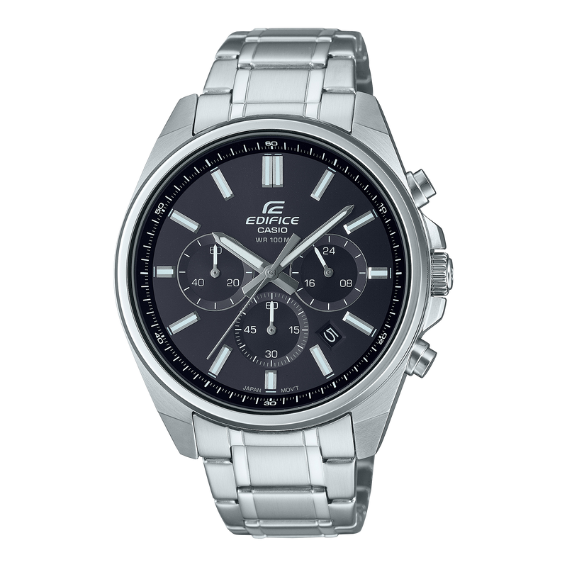 Casio Edifice Chronograph Quartz 44mm Watch – Stainless Steel