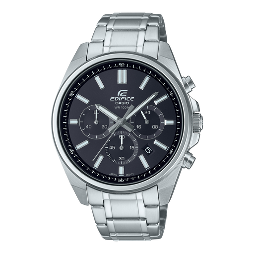 Casio Edifice Chronograph Quartz 44mm Watch – Stainless Steel