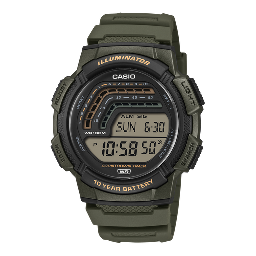 Casio 10 Year Battery Quartz 45mm Watch – Resin