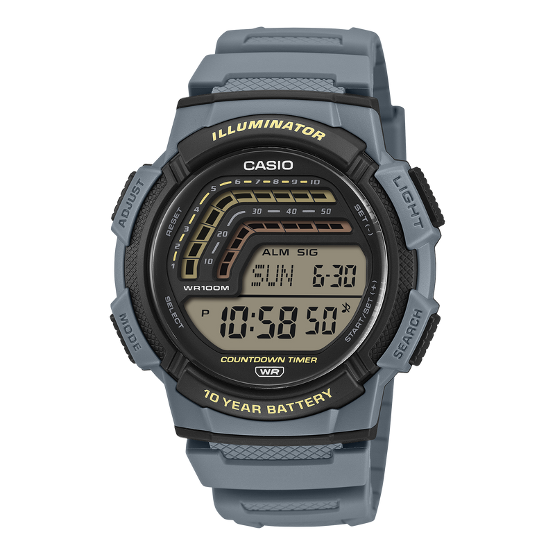 Casio 10 Year Battery Quartz 45mm Watch – Resin