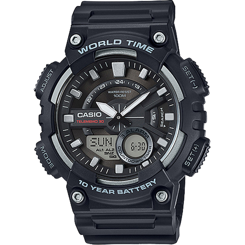 Casio Analog Digital Quartz 48mm Watch – Resin