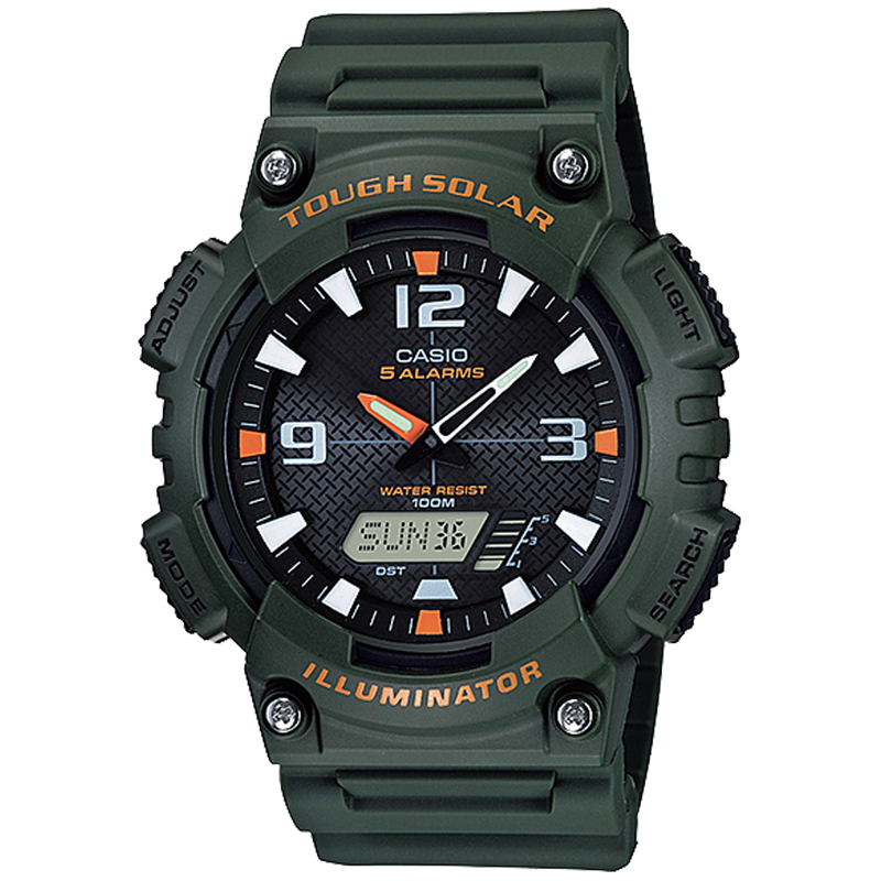 Casio Ana Digi Solar Quartz (Analog-Digital) 48mm Watch – Resin