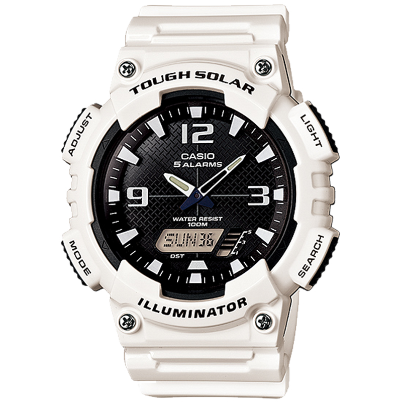 Casio Ana Digi Solar Analog-Digital Quartz 47mm Watch – Resin