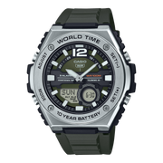Casio World Time Analog-Digital Quartz 51mm Watch – Resin