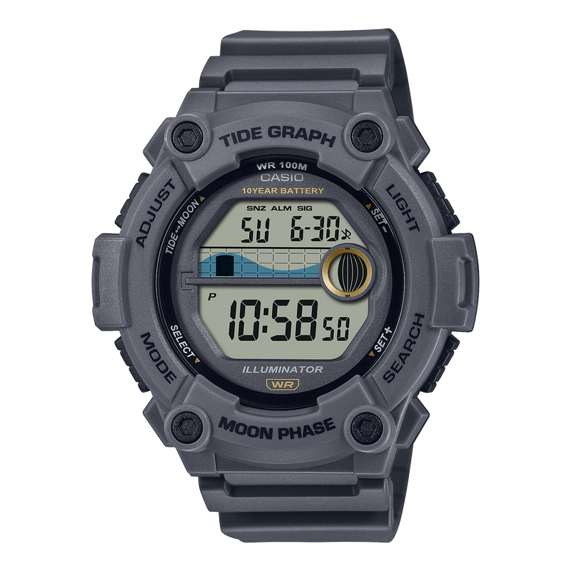 Casio Tide Graph Digital Quartz 51mm Watch – Resin