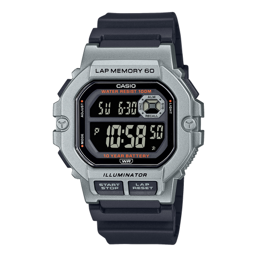 Casio 100 Meter Digital Quartz 44mm Watch – Resin