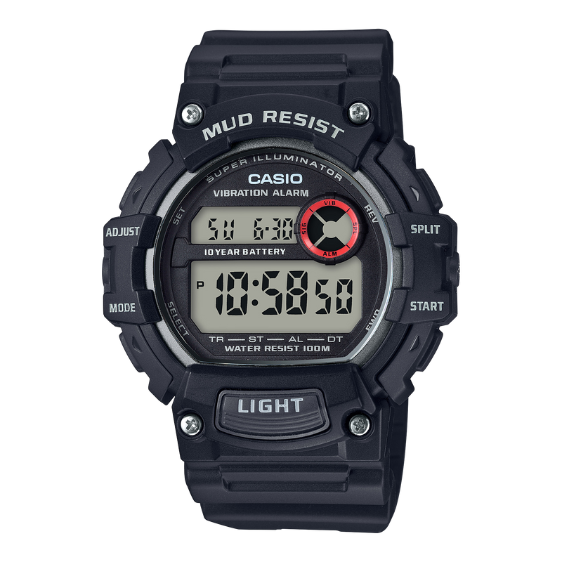 Casio Mud Resist-200m Digital Quartz 48mm Watch – Resin