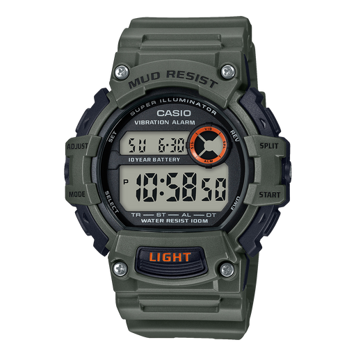 Casio Mud Resist-200m Digital Quartz 48mm Watch – Resin
