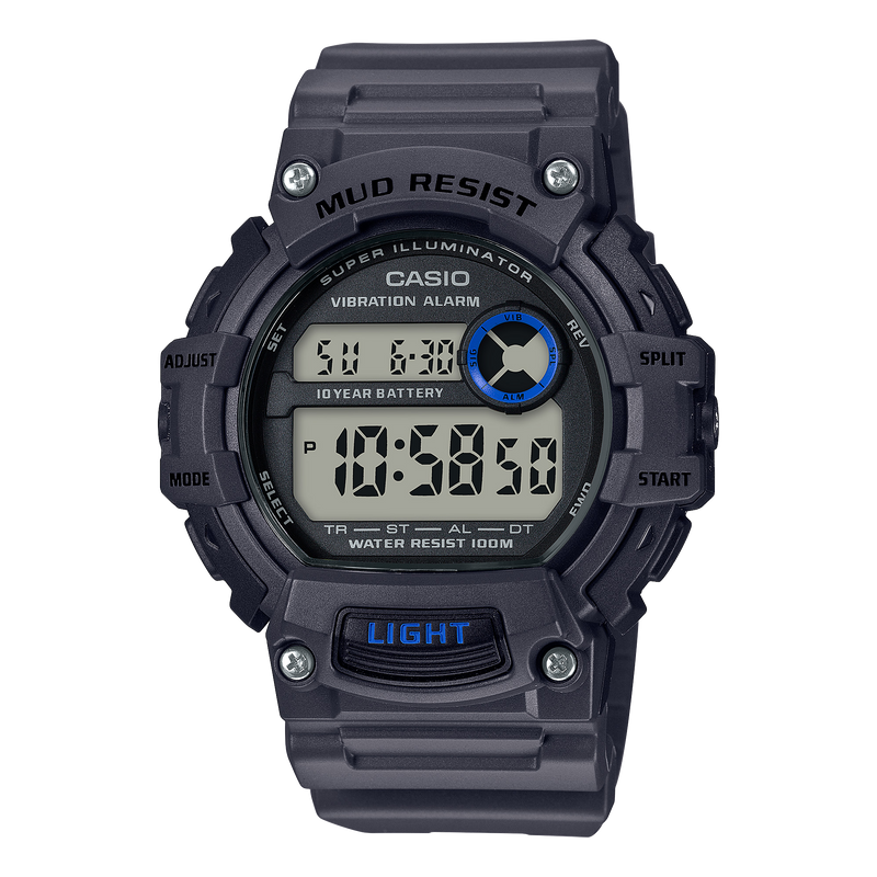 Casio Mud Resist-200m Digital Quartz 48mm Watch – Resin