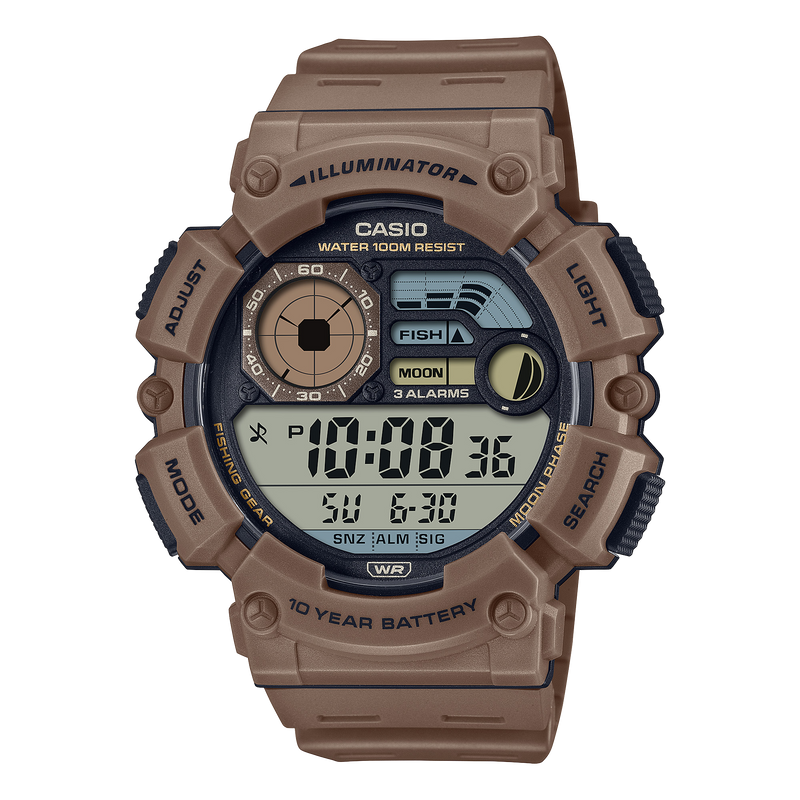 Casio 100 Meter Wr Digital Quartz 50mm Watch – Resin