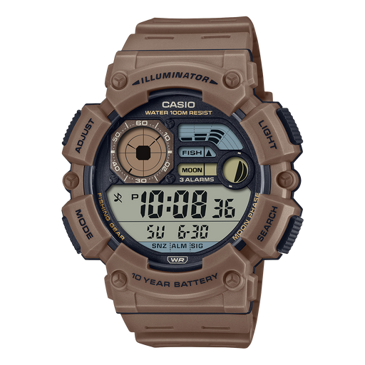 Casio 100 Meter Wr Digital Quartz 50mm Watch – Resin