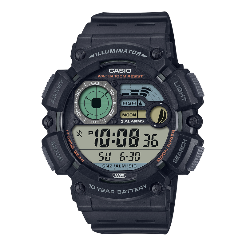 Casio 100 Meter Wr Digital Quartz 50mm Watch – Resin