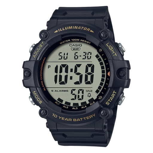 Casio 100 Meter X-Long Digital Quartz 51mm Watch – Resin