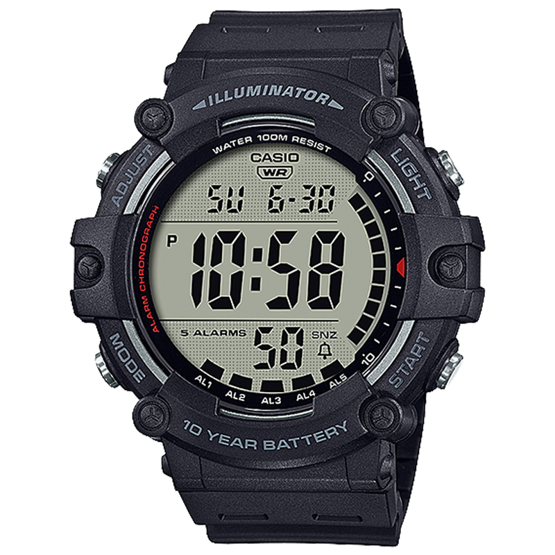 Casio Illuminator Digital Quartz 51mm Watch – Resin