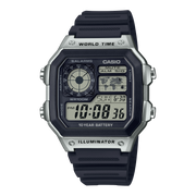 Casio World Time Digital Quartz 42mm Watch