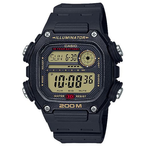 Casio 200 Meter Digital Quartz 50mm Watch – Resin