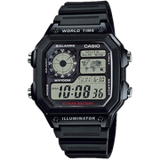 Casio World Time Digital Quartz 42mm Watch