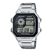 Casio World Time Digital Quartz 42mm Watch