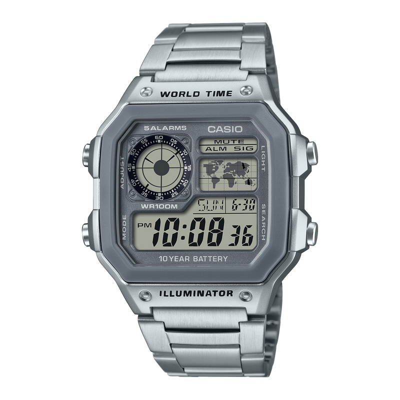 Casio World Time Digital Quartz 42mm Watch