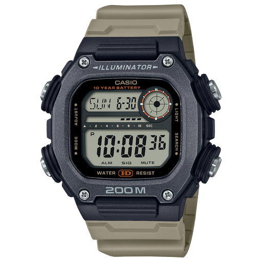 Casio X-Long Band Digital Quartz 50mm Watch – Resin