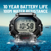 Casio 10 Year Batt Digital Quartz 50mm Watch – Resin