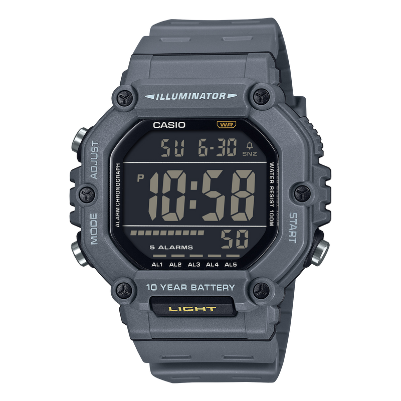 Casio 10 Year Batt Digital Quartz 50mm Watch – Resin