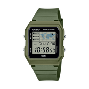 Casio World Time Digital Quartz 34mm Watch – Bio-based resin