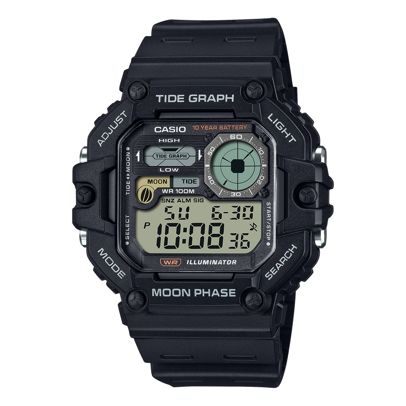 Casio Tide Graph Digital Quartz 49mm Watch – Resin