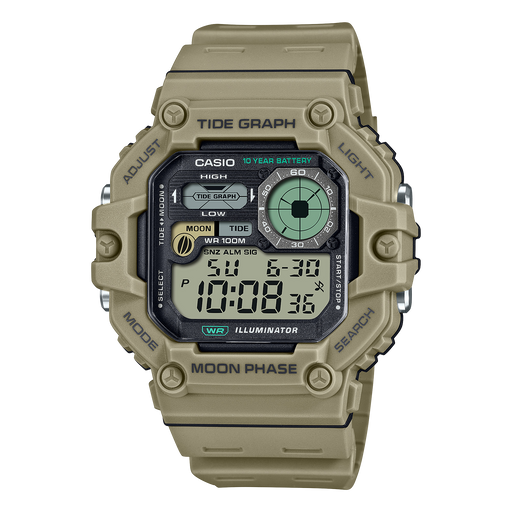 Casio Tide Graph Digital Quartz 49mm Watch – Resin