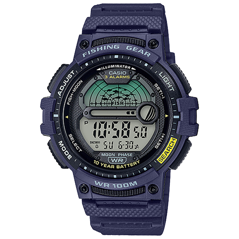 Casio Fishing Gear Digital Quartz 47mm Watch – Resin