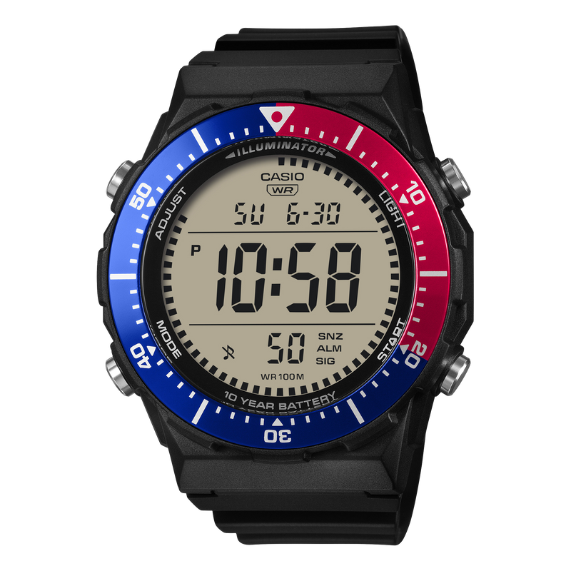 Casio 10 Year Battery Digital Quartz 47mm Watch – Resin