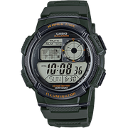 Casio World Time Digital Quartz 45mm Watch