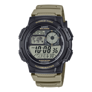 Casio World Time Digital Quartz 45mm Watch