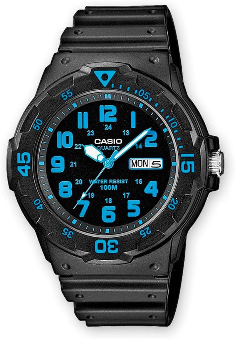 Casio 100 Meter Quartz (Analog) 45mm Watch – Resin