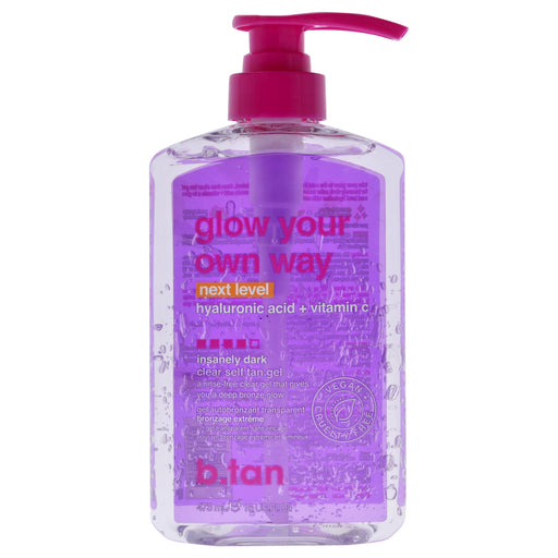 B.tan Glow Your Own Way Next Level Self Tan Gel