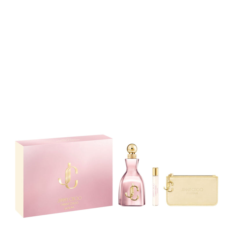 Jimmy Choo I Want Choo With Love + Pouch Women's Eau De Parfum Gift Set