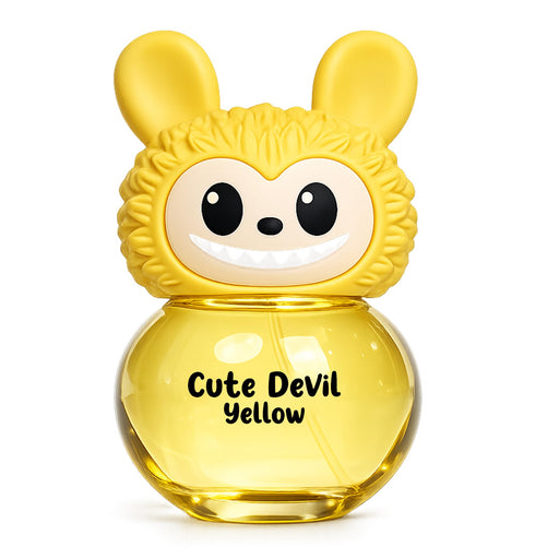 Clean Ahuja Cute Devil Yellow Perfume – Sweet Peach & Orris – Soft Floral Scent Eau De Parfum
