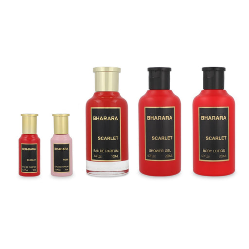Bharara Scarlet Bath & Body 5 Unisex Eau De Parfum Gift Set