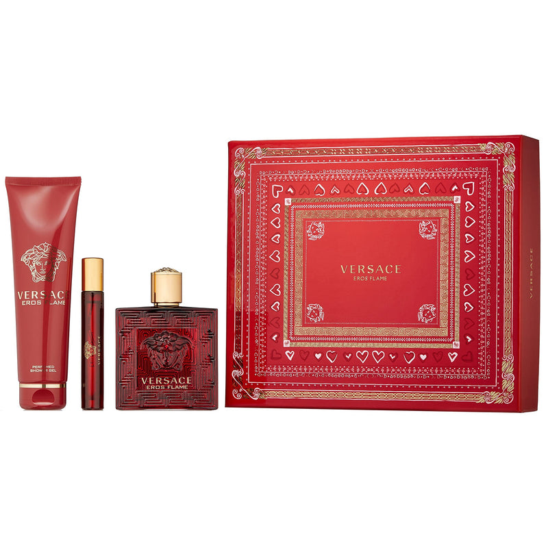 Versace Eros Flame Men's Eau De Parfum Gift Set