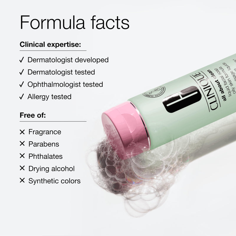 Clinique All About Clean Liquid Facial Soap Oily Skin Formula