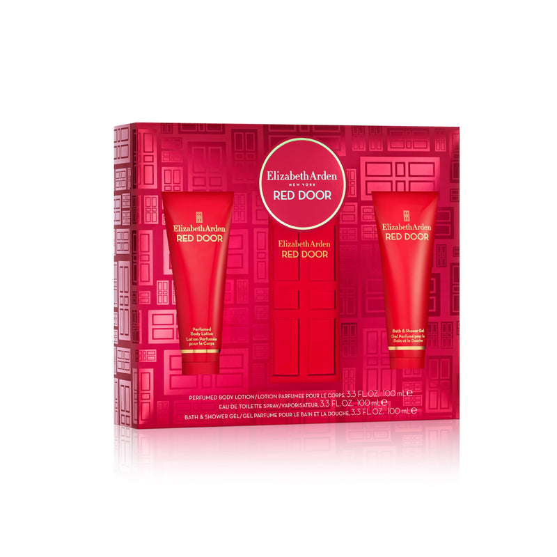 Elizabeth Arden Red Door + Perfumed Body Lotion + Bath & Shower Gel Women's Eau De Toilette Gift Set