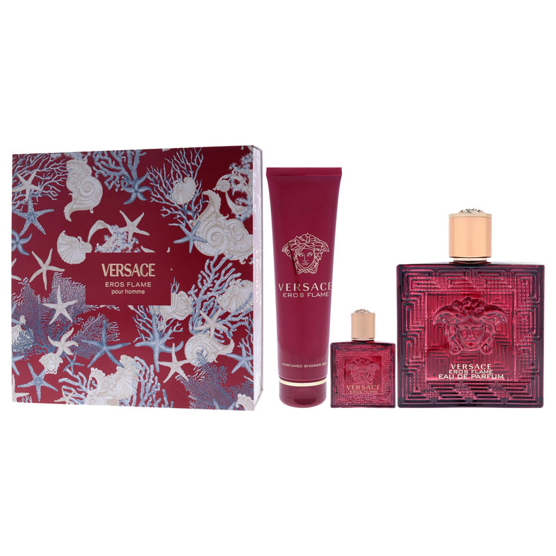 Versace Eros Flame Men's Eau De Parfum Gift Set