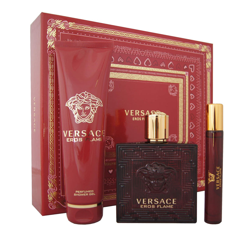 Versace Eros Flame Men's Eau De Parfum Gift Set