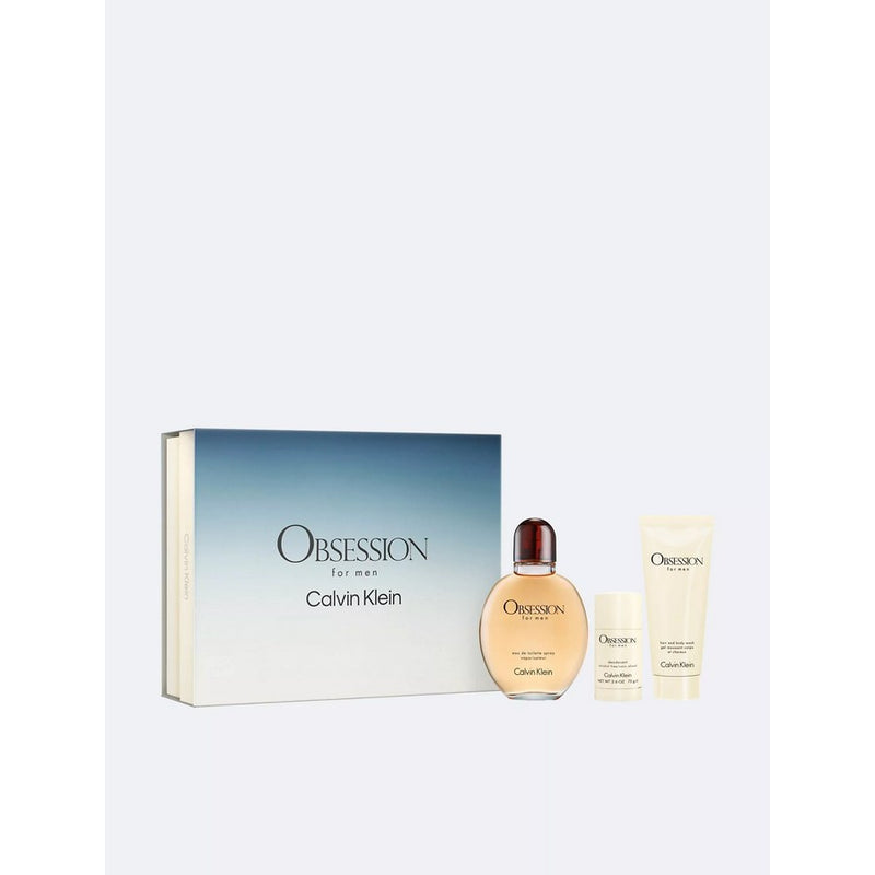 Obsession By Calvin Klein For Men - 3 Pc Gift Set 4.2Oz Edt Spray, 3.3Oz Body Wash, 2.6Oz Deodorant Stick