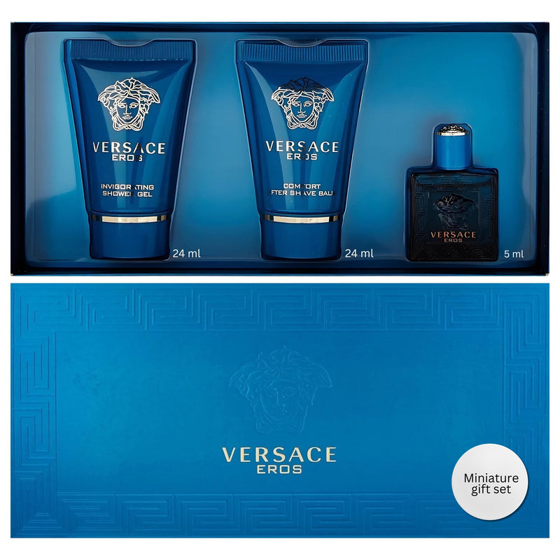 Versace Eros Men's Eau De Toilette Gift Set