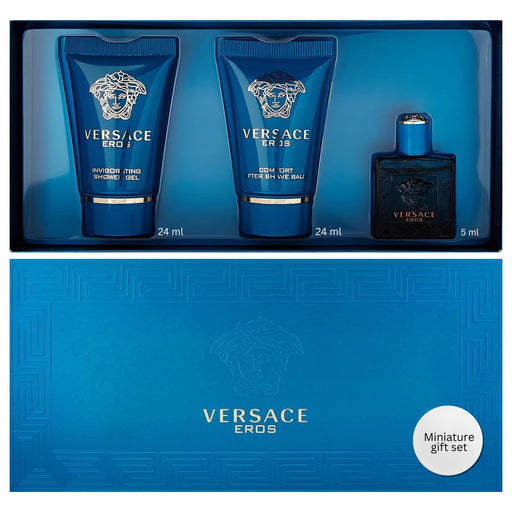 Versace Eros Men's Eau De Toilette Gift Set